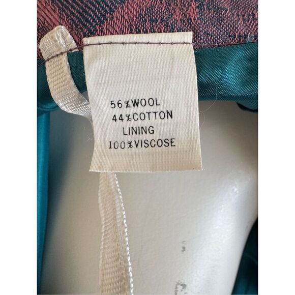 Geiger Austria skirt 42 M Actez pink boho midi European wool tribal high waisted - Picture 6 of 6